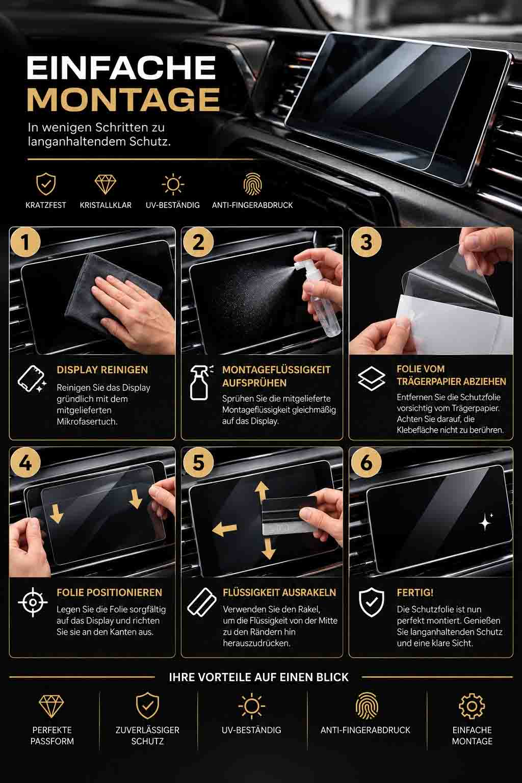 Audi SQ8 4M – Touchscreen-Schutzfolie | PRIME WRAP